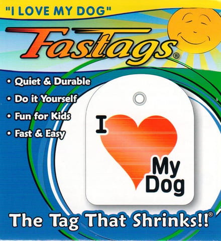 FasTags Hondenpenning om zelf te maken ‘I love my Dog’