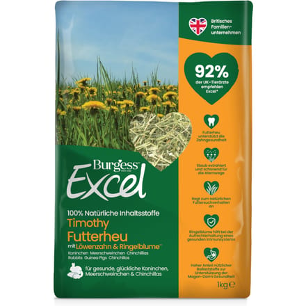 Burgess Excel Voerhooi met Paardebloem & Goudsbloem - 1 kg