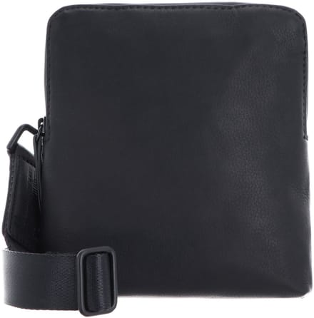 Leonhard Heyden Schoudertas Heren - Crossbodytas - Den Haag - Leer - Zwart