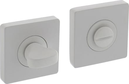 Intersteel Rozet met toilet-/badkamersluiting vierkant 55x55x10 mm wit