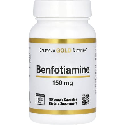 Benfotiamine met L-Leucine, 150mg, 90 Vegetarische Capsules