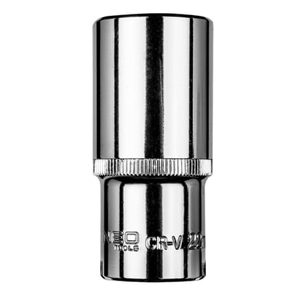 NEO Serie - Lange Zeskantsocket - 3/8" - 22 mm - Chrome-vanadium Staal