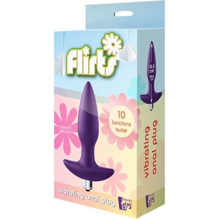 Dream Toys - Flirts vibrerende T-plug - Paars