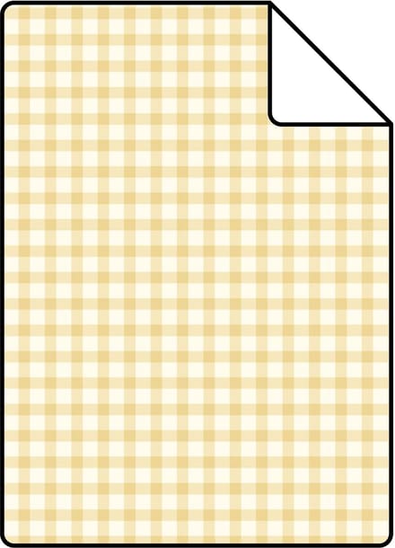 Proefstaal ESTAhome behang ruitjes pastel geel - 26.5 x 21 cm - 131645-S