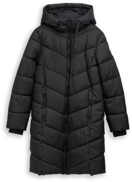 Tom Tailor - Pufferjas met capuchon - Maat XXL - deep black