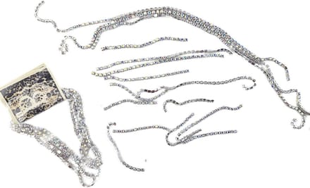 BamBella® Strass ketting lint - AB- SS10 kleine delen