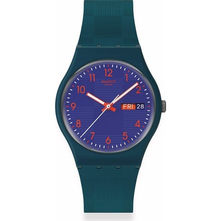 GENT BIOSOURCED PATTERN FORMATION Horloge SO28N706 Unisex Volwassene Groen [Swatch] groen