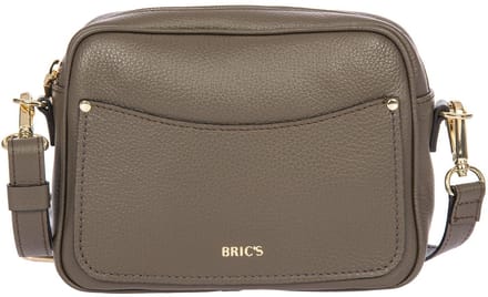BRIC'S Leren schoudertas Gondola Magnolia Bag Swamp Taupe