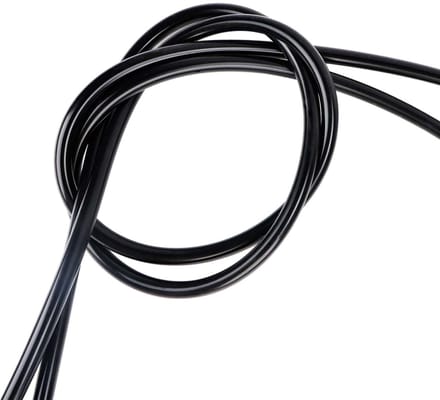 Dailygoods- Siliconen Slang - Vacuümslang 6 mm - Hoge Temperatuur - Buitendiameter 10 mm - Lengte 3 m - Zwart