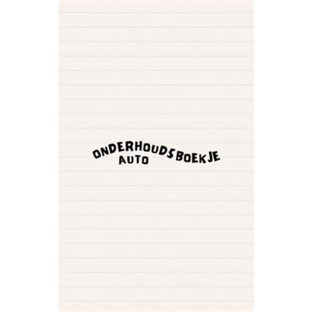 Onderhoudsboekje Auto - Andries B.V.