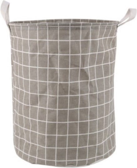 Clever storage stoffen wasmand met handvatten - grijs