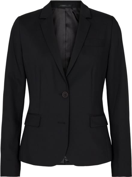 Sunwill 91212 Women's Modern Fit Traveller Blazer Dames blazer zwart | Maat 34