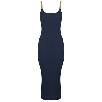 Lange Jurk MICHAEL Michael Kors CHAIN STRAP MIDI DRS