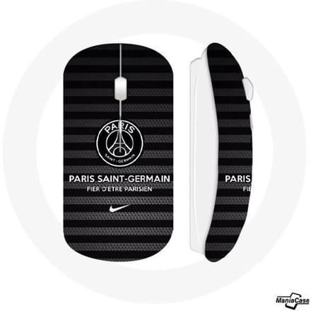 Souris Sans Fil - MANIACASE - Paris Saint Germain - Multicolore - Compatible Mac et PC - USB Wifi