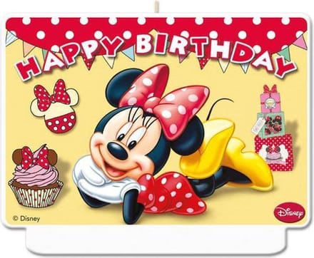 Minnie Mouse Kaars Café 9cm