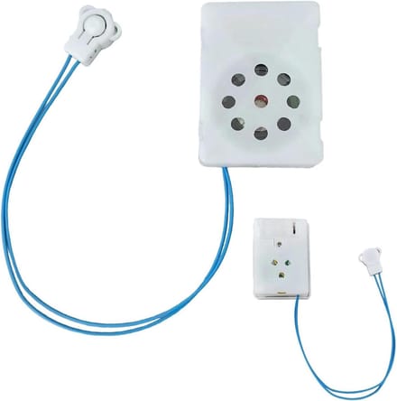 Mini Spraakrecorder - Opname Module - Gepersonaliseerde Cadeaus - Kristalheldere Opname - ca. 34 x 46 cm - Wit