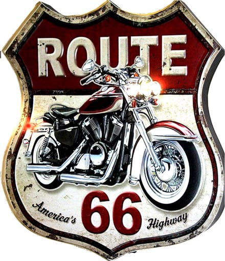 Clayre & Eef Tekstbord 30x35 cm Zwart IJzer Motor