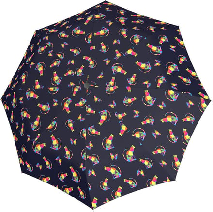 doppler Paraplu Fiber Magic Auto-Open-Close Umbrella Rainbow Cat Kleurrijke