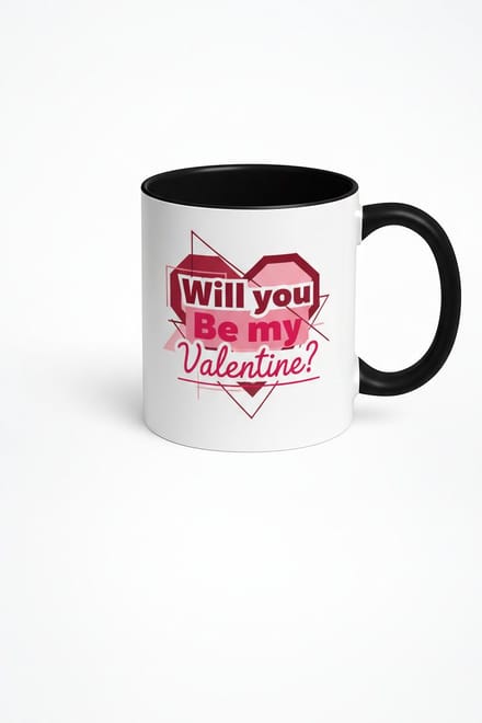 Valentijn Mok 'Will You Be My Valentine?' - Romantisch Cadeau met Hart Design