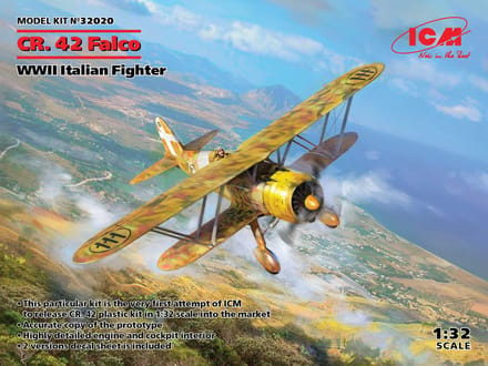 ICM Modelbouwpakket Militaire voertuigen - 32020 CR.42 Falco WWII Italian Fighter Plastic - 1:32 - Modelbouw