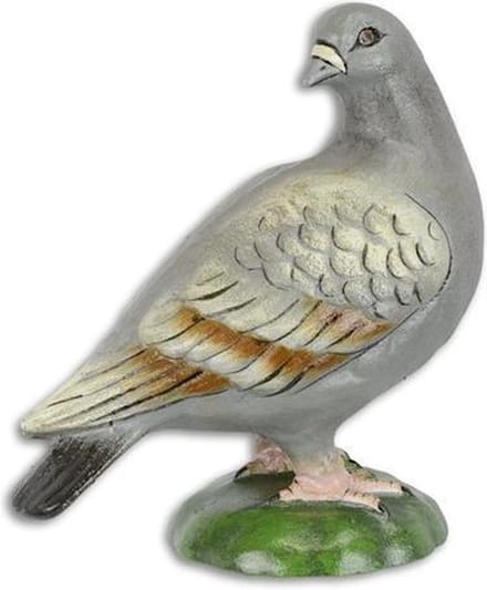MadDeco - beeldje - gietijzer - duif - gekleurd