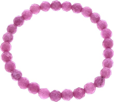 Edelstenen armband Jade Old Pink - elastisch - roze - luxe sieraden zakje - armband dames - roze armband - elastisch armband