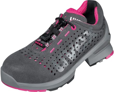 Uvex 1 Ladies S1 Geperforeerd 85618 - Grijs/Roze - 40
