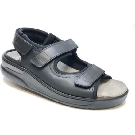 Mobils by Mephisto VALDEN Heren Sandaal - Extra Breed - Zwart - Maat 47
