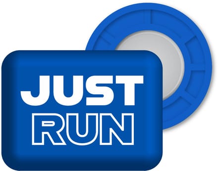 Bibbits hardloopmagneten | Just Run Blue