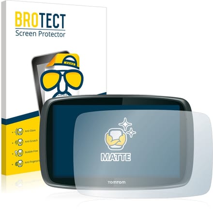 BROTECT - Screenprotector voor TomTom GO 6000 - Folie Beschermfolie matte 2 Stuks