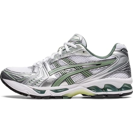ASICS Gel Kayano 14 White Pure Silver Slate Grey Sage 1201A019-107 42 gray