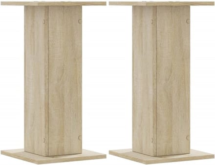 Speakerstandaards voor Luidsprekers - 2 Stuks - Hout Sonoma Eiken - Verstelbare Box Standaard