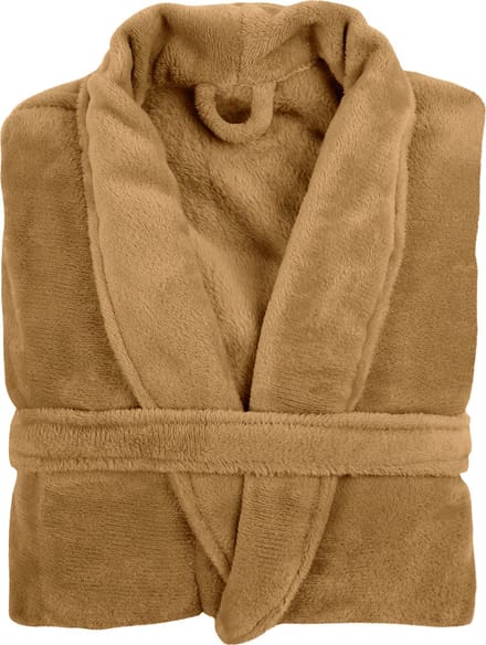 TISECO HOME STUDIO - Kamerjas - MICROFLANNEL COSY - S/M - 100% polyester - Indian tan