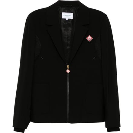 Casablanca Zip-up Sportieve Zwarte Jassen