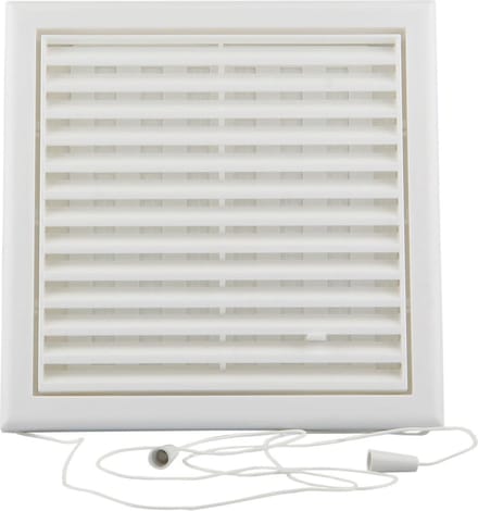 Renson afsluitbare verluchtingsrooster met muggengaas PVC 154 x 154mm