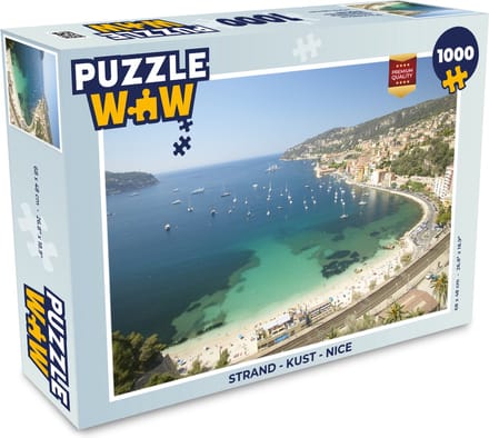 Puzzel Strand - Kust - Nice - Legpuzzel - Puzzel 1000 stukjes volwassenen