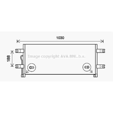 Condensator, airconditioning HIGHWAY AUTOMOTIVE ME5293 AVA