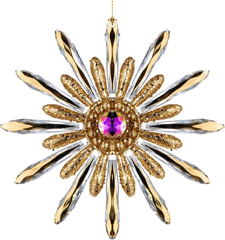 Goodwill Kerstbal-Ster Goud D 12 cm Voordeelaanbod Per 2 Stuks