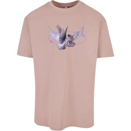 Mister Tee - Vive la Liberte Oversize Heren T-shirt - M - Roze
