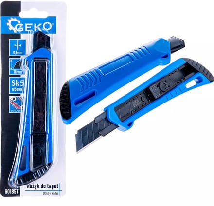 GEKO Utility mes - Precisie en Duurzaamheid - 100 mm - SK5 Staal - Auto-Lock - Ergonomisch