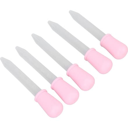 5 stuks Transferpipetten DIY Transparante Gekalibreerde Druppelaar voor Epoxyhars Laboratorium Experiment white