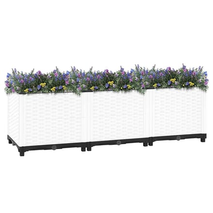 vidaXL - Plantenbak - verhoogd - 120x40x38 - cm - polypropeen