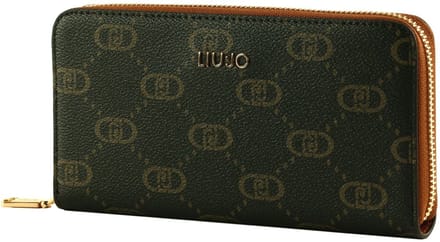 LIU JO portemonnee Caliwen Zip Around Wallet Ginger Bread donkerbruin