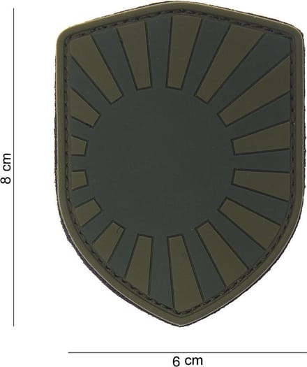 101 Inc Embleem 3D Pvc Schild Japanse Oorlog Groen  10016