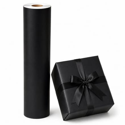 cadeaupapier op rol Uni Zwart 50 cm – Inpakpapier