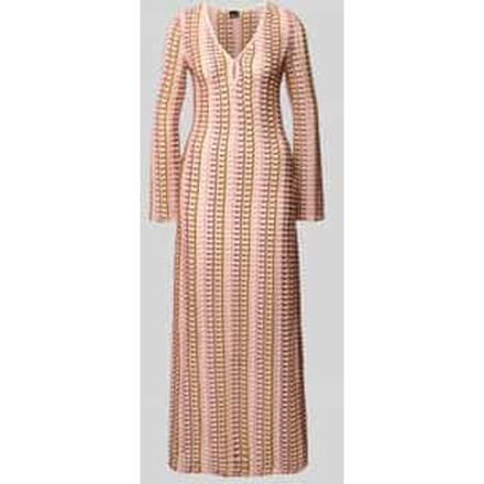 slim fit maxijurk in brei-look