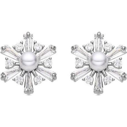Luxenter oorbellen met witte parel zilver afwerking - Leth