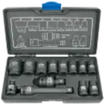 13-delige Slagmoersleutel Dopsleutelset 1/2 inch - 10-27mm