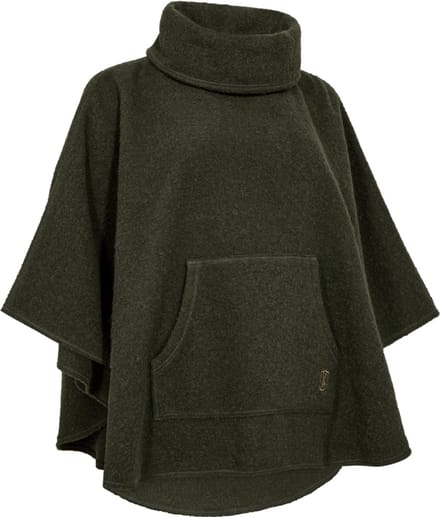 Deerhunter Lady Wilder Poncho - Loden Wood Scandinavische poncho Dames poncho One size