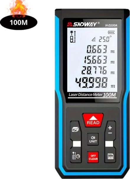 Nivard Laserafstandsmeter - Laser - Afstandsmeter - Afstandmeter - Rangefinder - Digitale Meetlint - Precisiegereedschap - 100 Meter